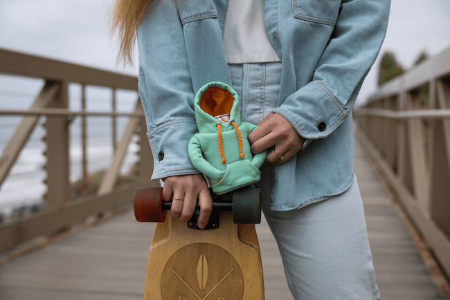 Seafoam Koozie-Like Hoodie by Puffin Drinkwear