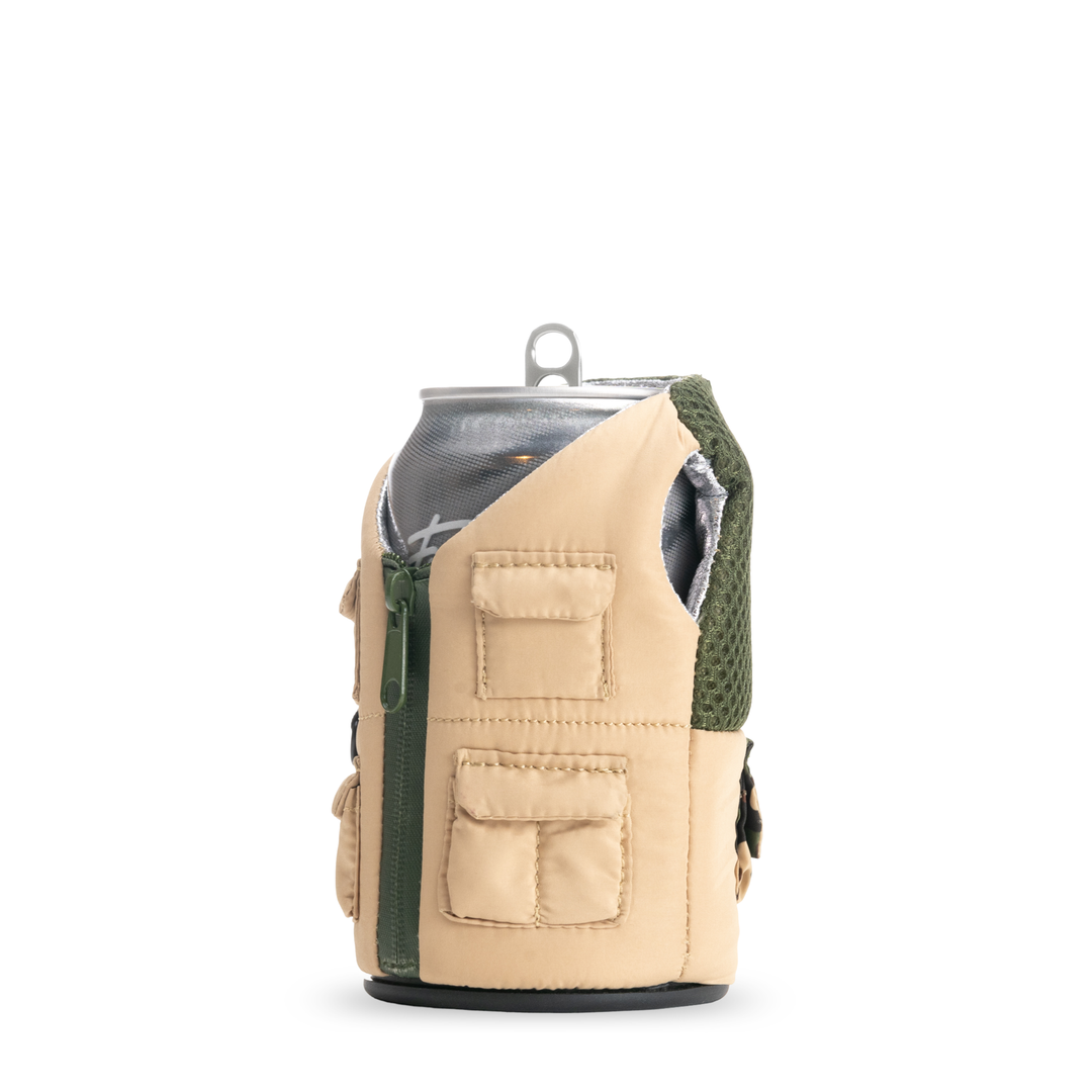 The Adventurer - Puffin Drinkwear drink sleeves #color_taco-tan-olive-green