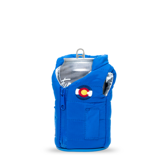The Puffy Vest - Puffin Drinkwear drink sleeves #color_varsity-blue-colorado
