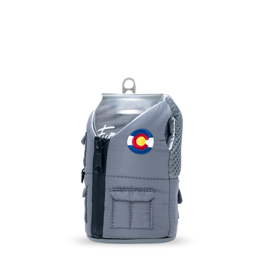 The Adventurer - Puffin Drinkwear drink sleeves #color_pewter-colorado