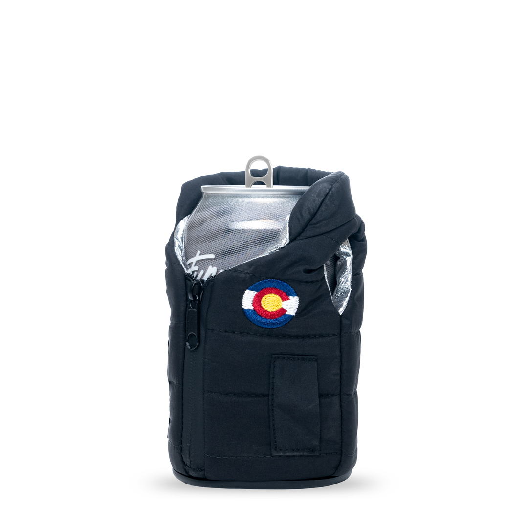 The Puffy Vest - Puffin Drinkwear drink sleeves #color_black-colorado