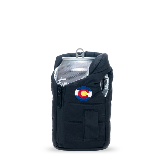 The Puffy Vest - Puffin Drinkwear drink sleeves #color_black-colorado
