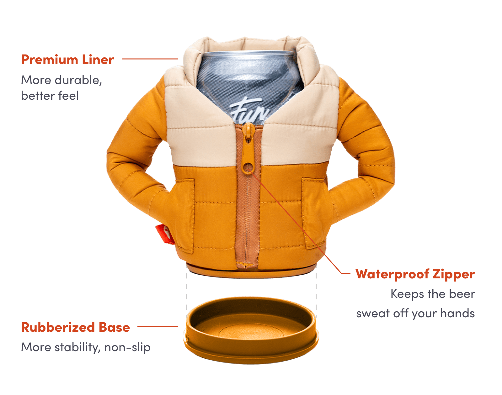 The Puffy Koozie Feature - Puffin Drinkwear