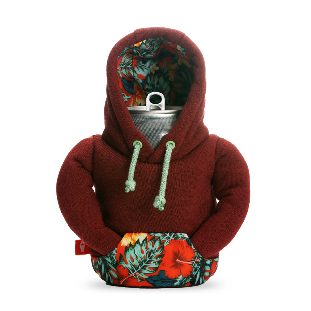 The Hoodie - Puffin Drinkwear drink sleeves #color_brick-red-island-time