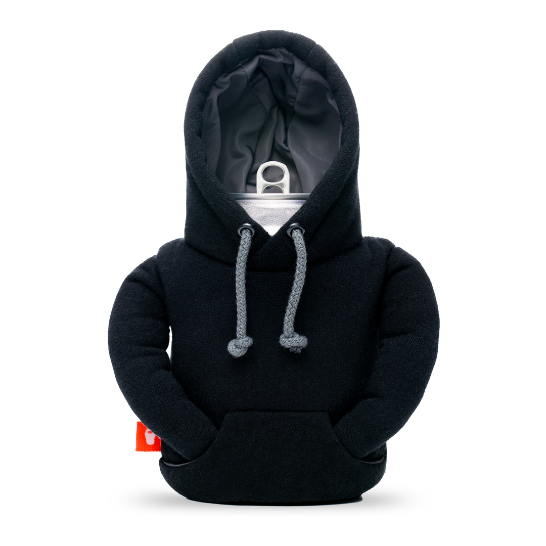The Hoodie by Puffin Drinkwear drink sleeve #color_black-pewter