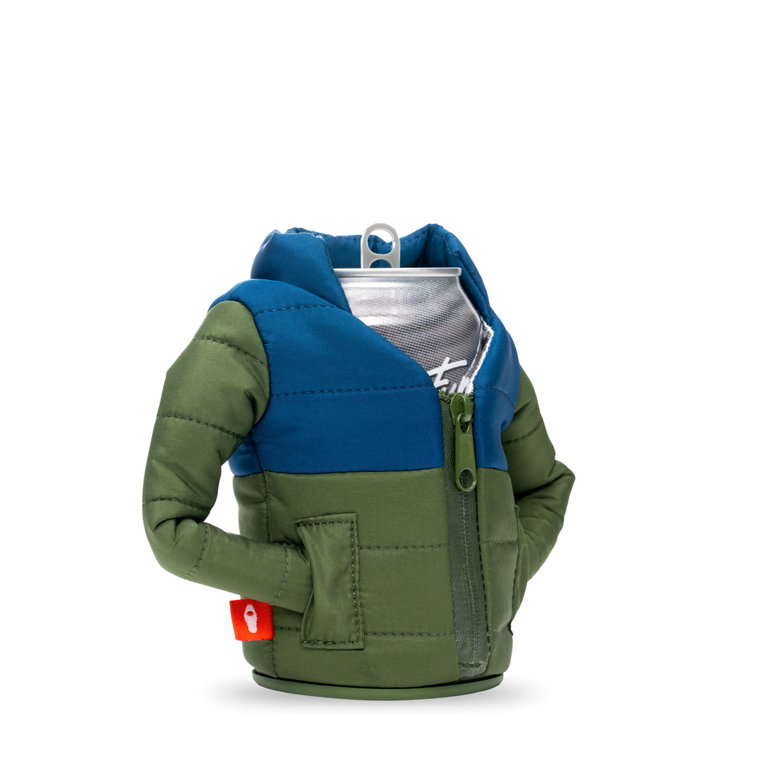 The Puffy - Puffin Drinkwear drink sleeves #color_olive-green-sailor-blue