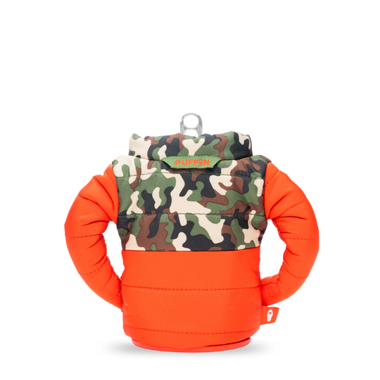 The Puffy - Puffin Drinkwear drink sleeves #color_puffin-red-woodsy-camo