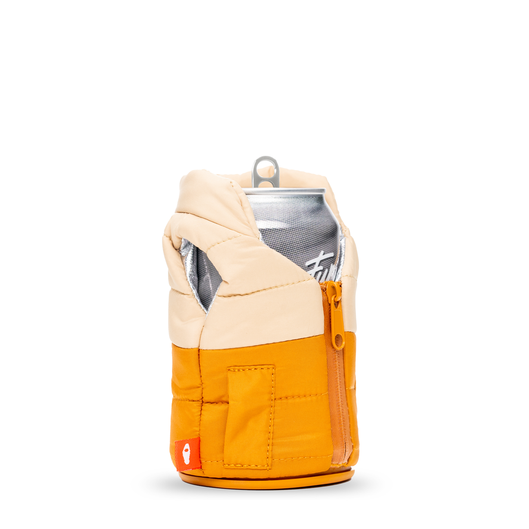 The Puffy Vest - Puffin Drinkwear drink sleeves #color_honey-brown-taco-tan