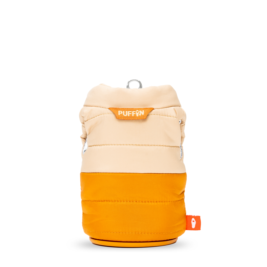 The Puffy Vest - Puffin Drinkwear drink sleeves #color_honey-brown-taco-tan
