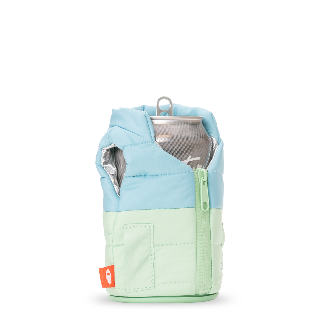 The Puffy Vest - Puffin Drinkwear drink sleeves #color_seafoam-crater-blue