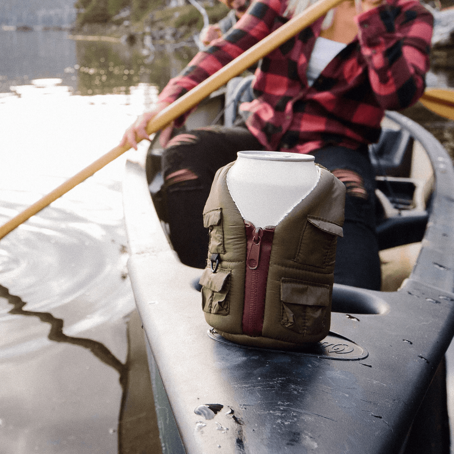 The Adventurer Green Ranger on a kayak