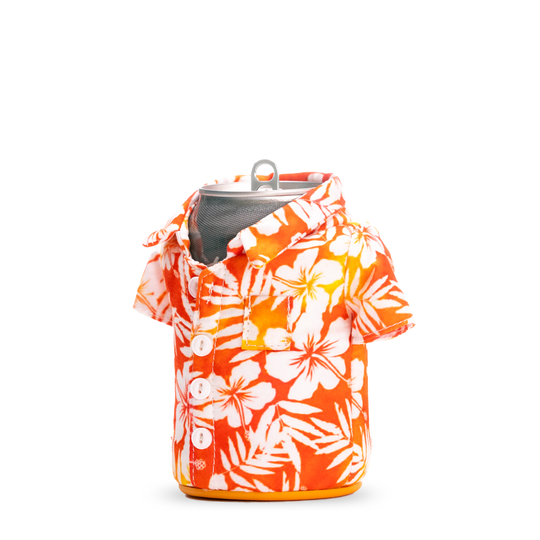 The Aloha - Puffin Drinkwear drink sleeves #color_apricot-floral