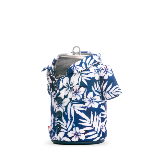 The Aloha - Puffin Drinkwear drink sleeves #color_sailor-blue-floral