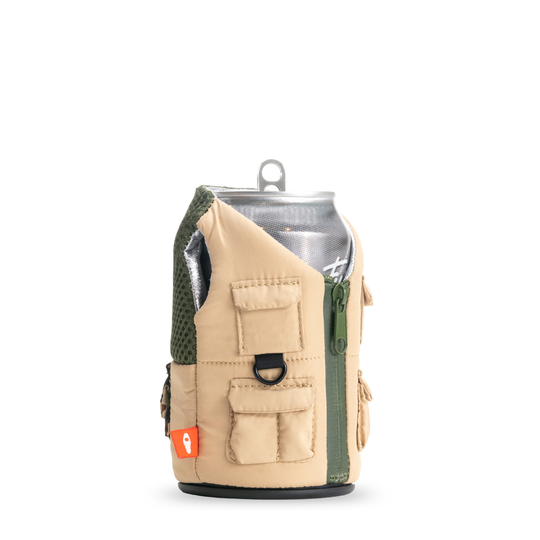 The Adventurer - Puffin Drinkwear drink sleeves #color_taco-tan-olive-green