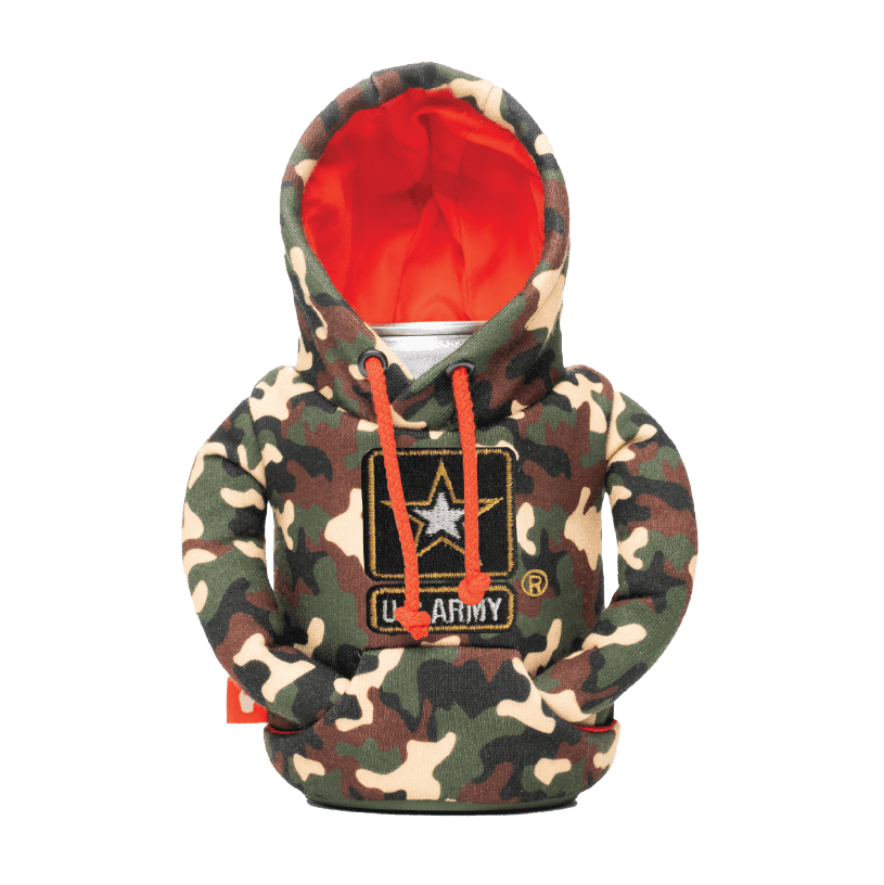 The Army Bundle - Puffin Drinkwear drink sleeves #color_woodsy-camo-puffin-red