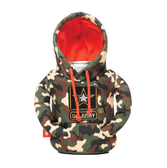 The Army Bundle - Puffin Drinkwear drink sleeves #color_woodsy-camo-puffin-red