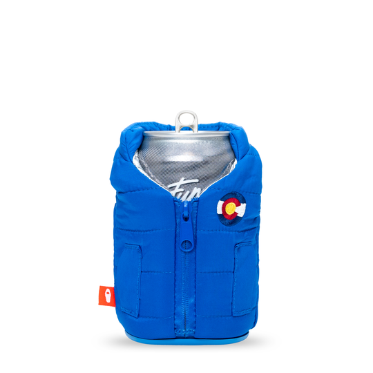 The Puffy Vest - Puffin Drinkwear drink sleeves #color_varsity-blue-colorado