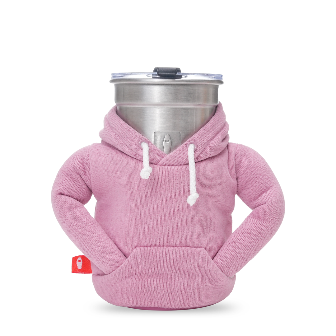 Puffin stainless steel 12 oz sipper cup shown in pink Puffin in stainless steel #color_stainless-steel