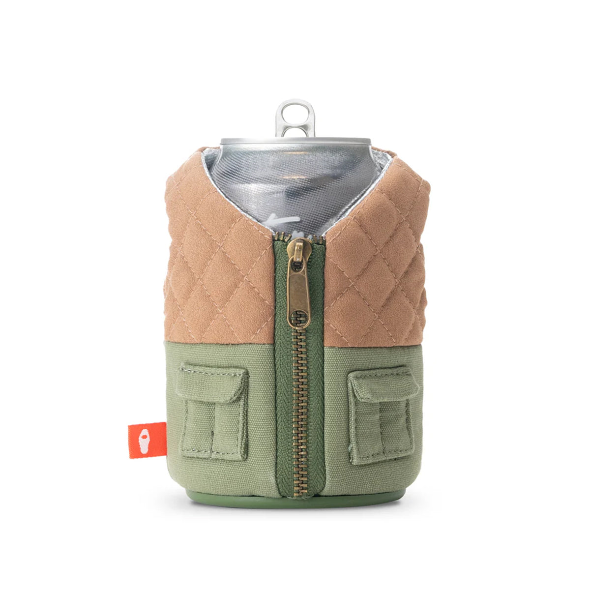 The Bird Dog - Puffin Drinkwear drink sleeves #color_olive-green-dry-grass