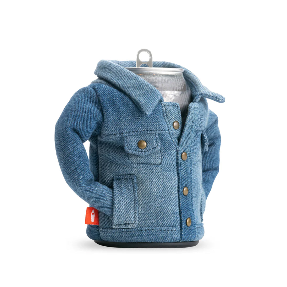 The Denim Puffin Beer Koozie