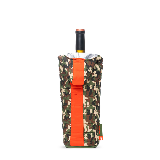The Caddy - Puffin Drinkwear drink sleeves #color_woodsy-camo-puffin-red