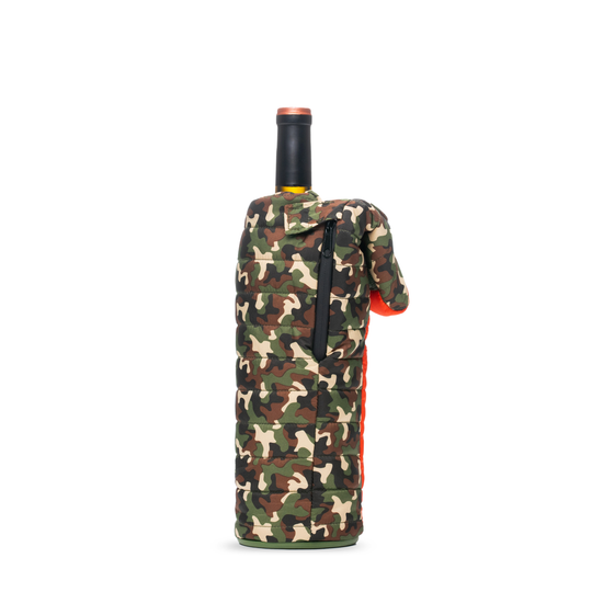 The Caddy - Puffin Drinkwear drink sleeves #color_woodsy-camo-puffin-red