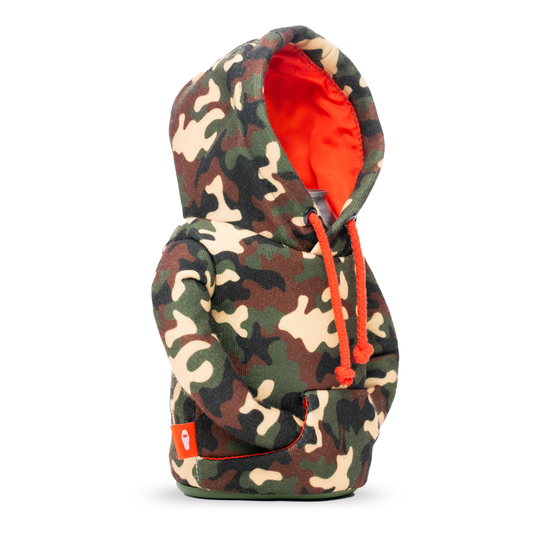 The Hoodie - Puffin Drinkwear drink sleeves #color_woodsy-camo-puffin-red