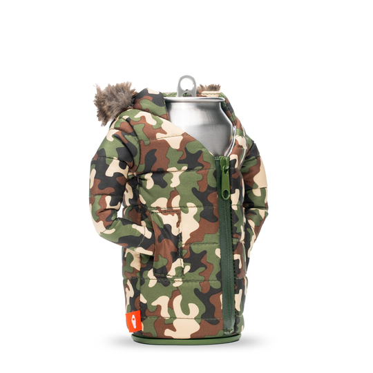 The Pahka - Puffin Drinkwear drink sleeves #color_woodsy-camo
