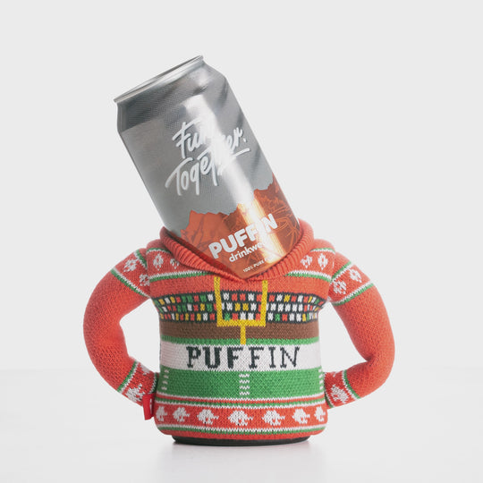 Stop motion showing the features of The Sweater by Puffin Drinkwear